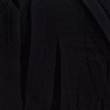 Polyester Stretch Knit Fabric, 180 gsm, 155 cm — Black