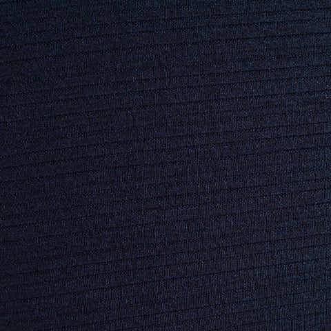 Striped Knit Fabric, 310 gsm, 160 cm — Navy