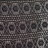 Black Openwork-Diamond Mesh, Polyester