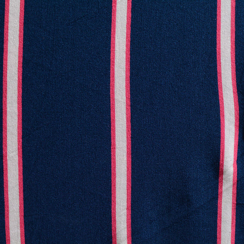 Navy Stripes Knit, Viscose, 180 gsm, 160 cm, ref EF-6394