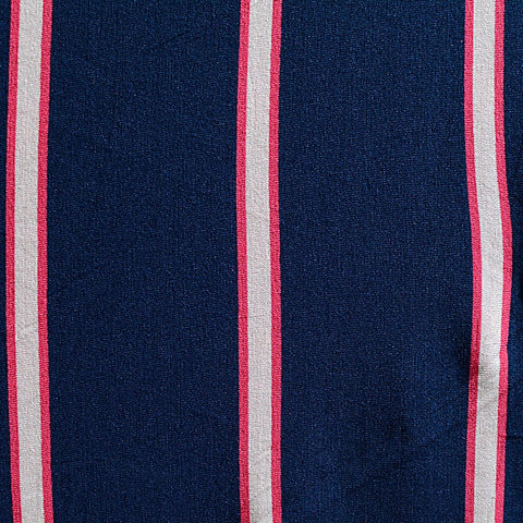 Navy Stripes Knit, Viscose, 180 gsm, 160 cm, ref EF-6394