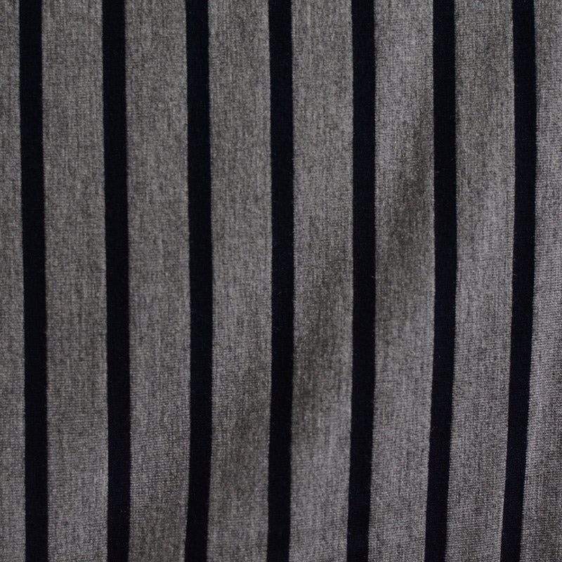 Black Stripe Knit, 220 gsm