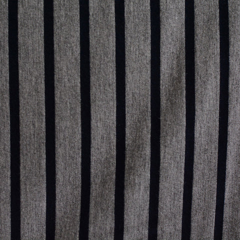 Black Stripe Knit, 220 gsm