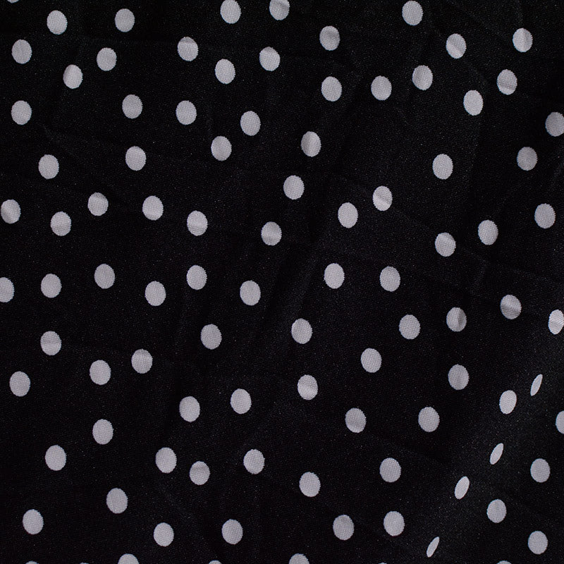 White Dots Jersey Knit, Polyester, 178 gsm