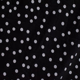 White Dots Jersey Knit, Polyester