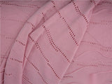 Pink Wavy-Line Jacquard, Polyester
