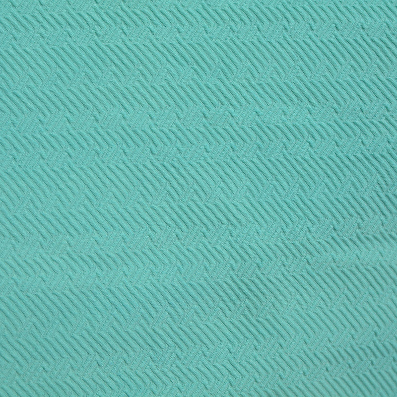 Teal Diagonal-Chevron Chunky Knit, Polyester