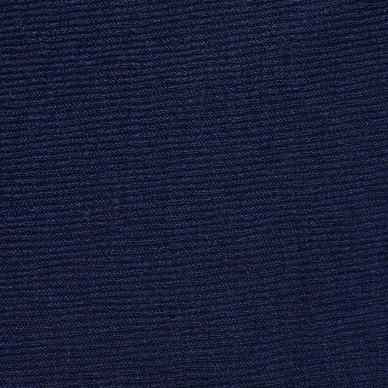 Navy Ribbed Rib Knit, Poly-Viscose