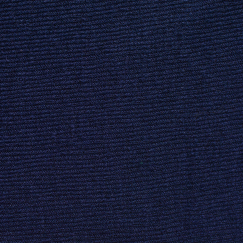 Polyester Viscose Rib Knit Fabric, 130 gsm, 175 cm — Navy