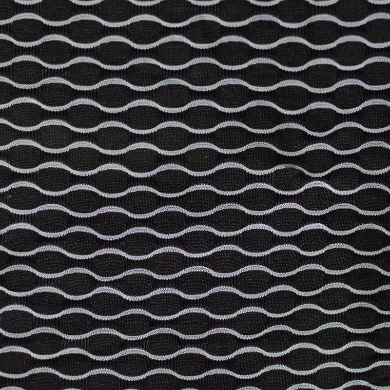 Light Grey Wavy-Line Chunky Knit, Polyester