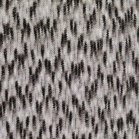 Black Dashes Chunky Knit, Polyester