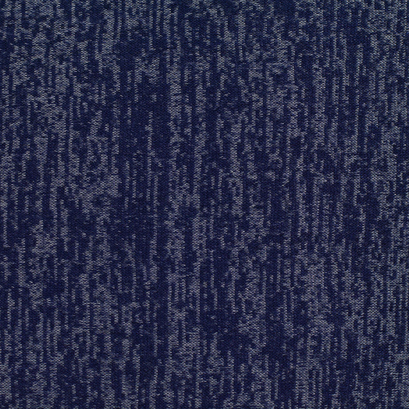 Navy Abstract Chunky Knit, Viscose-Poly