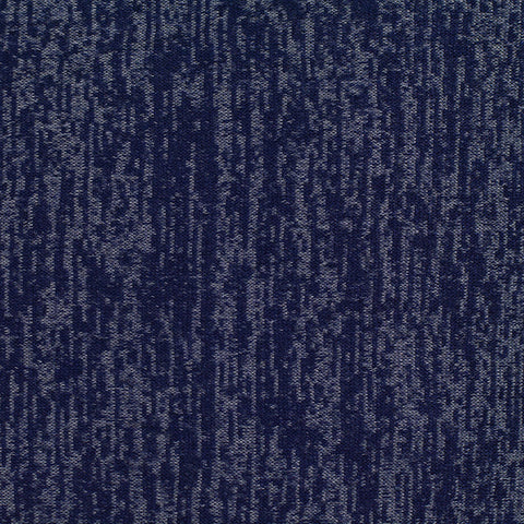 Navy Abstract Chunky Knit, Viscose-Poly