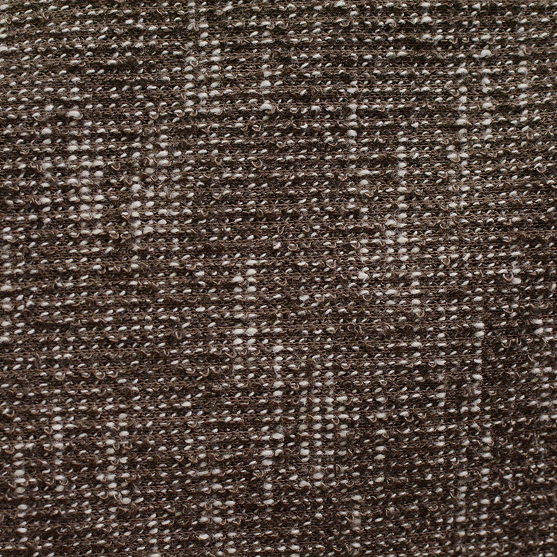 Dark Brown Marl Chunky Knit, Poly-Cotton, 283 gsm
