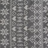 Grey Hearts Lace, Poly-Viscose