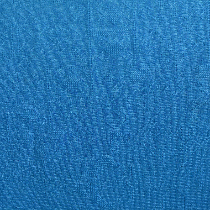 Blue Tone-on-Tone Chunky Knit, Viscose-Poly