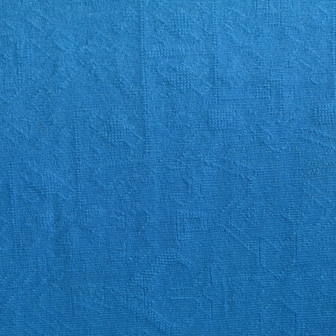 Blue Tone-on-Tone Chunky Knit, Viscose-Poly