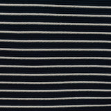Navy Horizontal-Stripe Knit, Polyester
