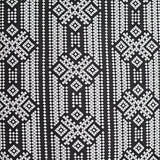 Black Geometric-Diamond Jacquard, Cotton-Poly — texture