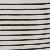Black Horizontal-Stripe Knit, Poly-Cotton — texture