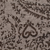 Dark Brown Damask Chunky Knit, Poly-Cotton — texture