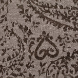 Dark Brown Damask Chunky Knit, Poly-Cotton