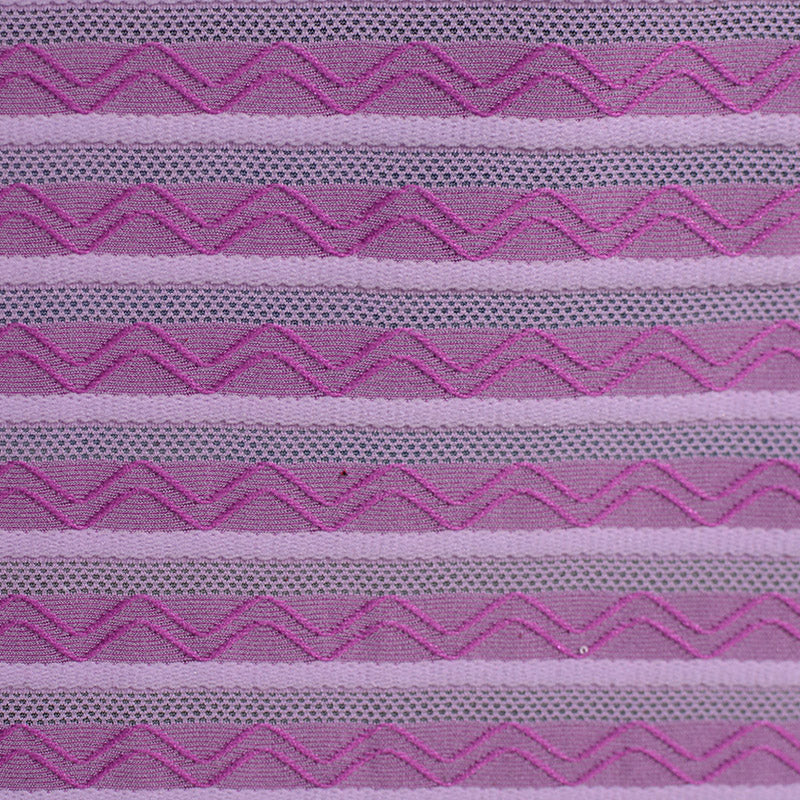 Pink Horizontal-Band Jacquard, Polyester, 180 gsm