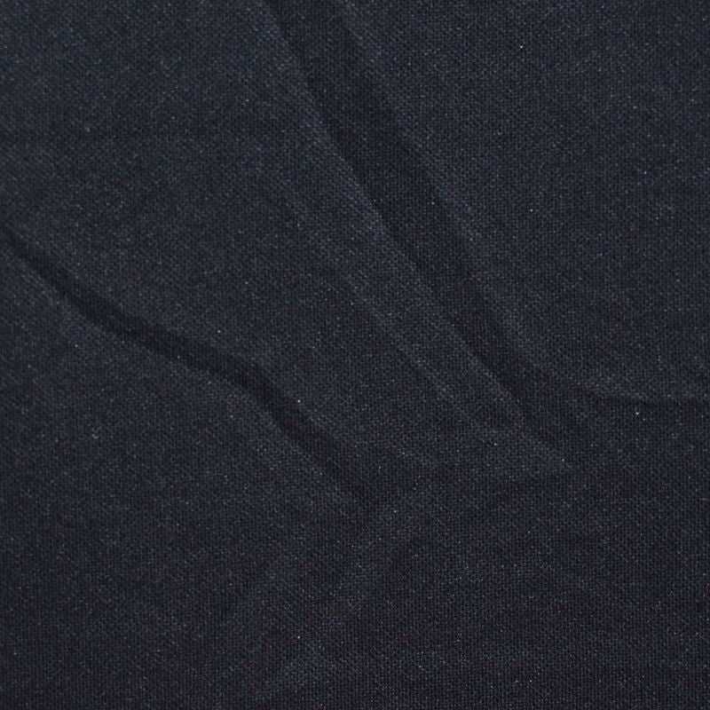 100% Polyester Interlock Knit Fabric, 138 gsm, 165 cm — Black