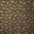 Dark Gold Textured-Square Jacquard, Poly-Cotton