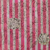 Pink Floral Jacquard, Poly-Cotton — texture