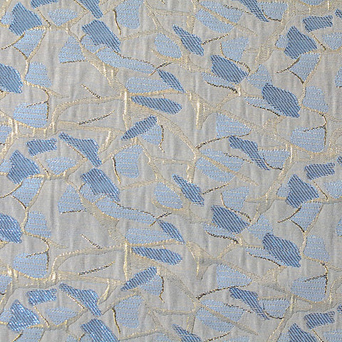 Blue Abstract Jacquard, Polyester, 180 gsm