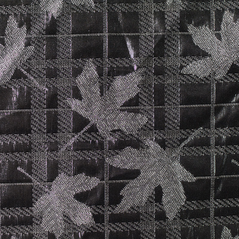 Black Leaves Jacquard, Polyester, 190 gsm
