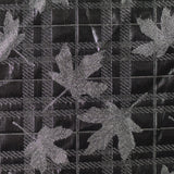 Black Leaves Jacquard, Polyester
