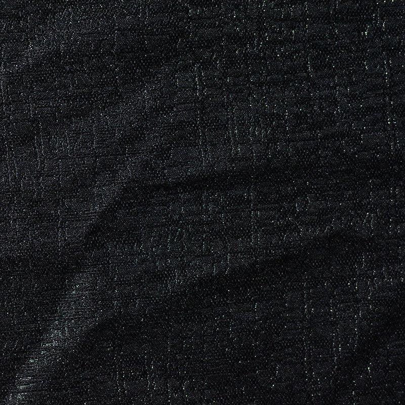 Black Check Jacquard, Polyester, 220 gsm