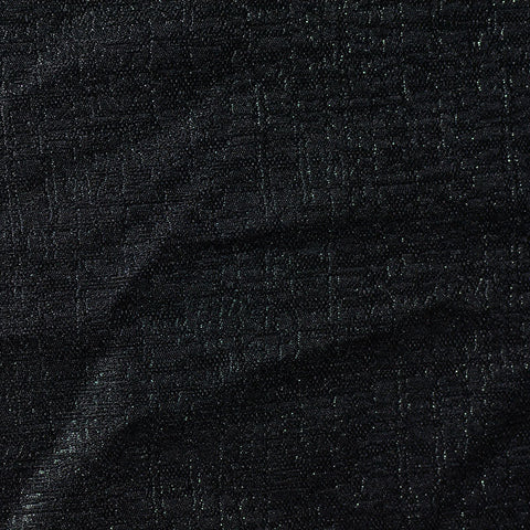 Black Check Jacquard, Polyester, 220 gsm