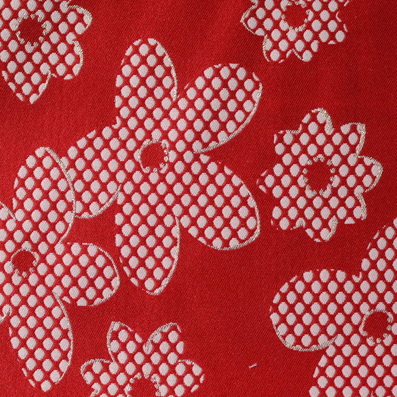 White Polka-Dot Jacquard, Polyester
