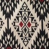 Black Geometric Jacquard, Polyester
