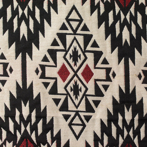 Black Geometric Jacquard, Polyester, 290 gsm, 157 cm