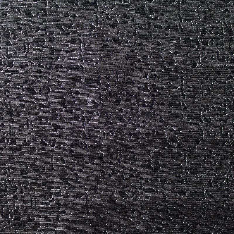 Dark Grey Abstract Jacquard, Polyester