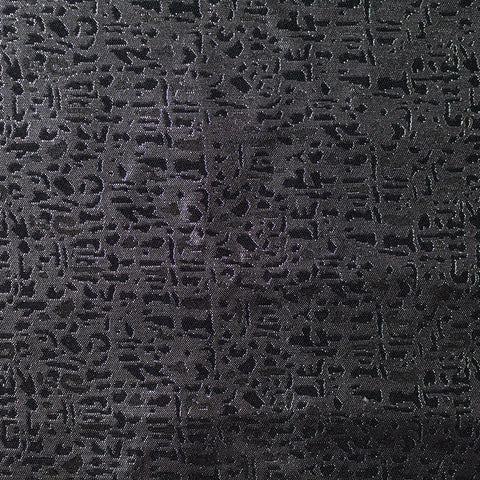 Dark Grey Abstract Jacquard, Polyester