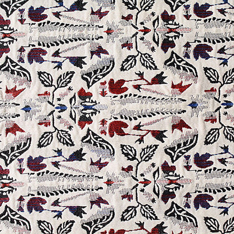 Black Leaves Jacquard, Polyester, 355 gsm