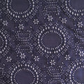 Navy Circles Jacquard, Polyester