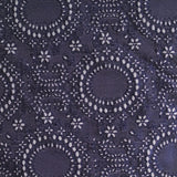 Navy Circles Jacquard, Polyester