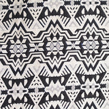 Black Geometric Jacquard, Polyester — texture