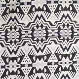 Black Geometric Jacquard, Polyester