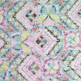 White Butterflies Jacquard, Poly-Cotton