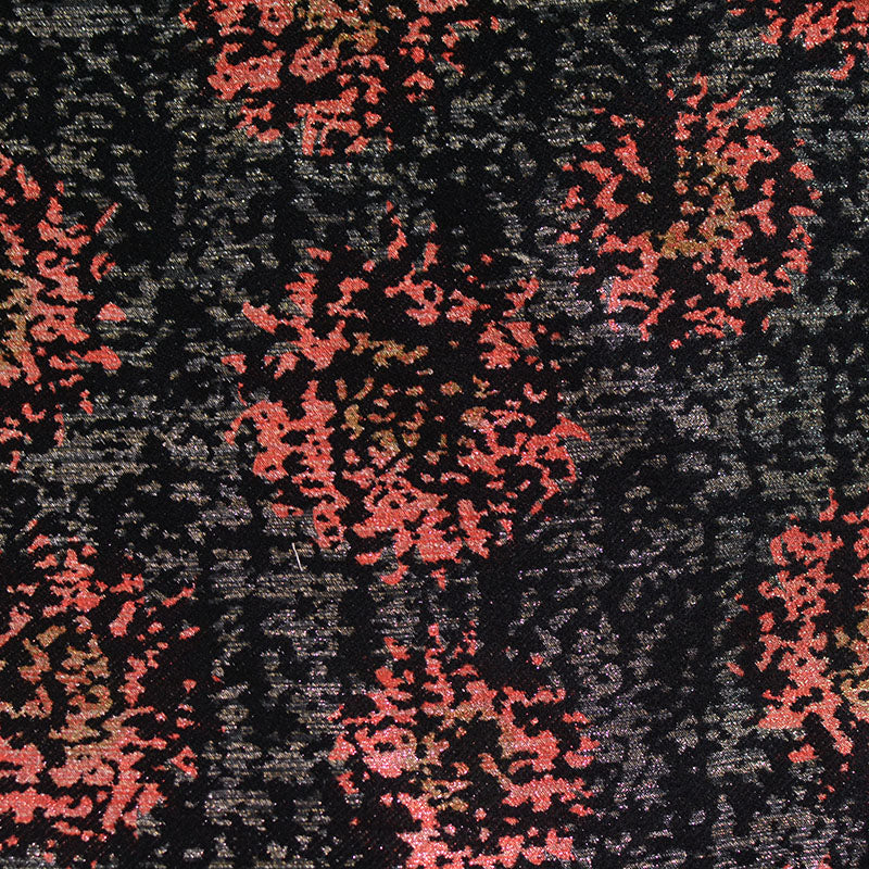 Red Abstract Jacquard, Polyester