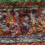 Black Roses Jacquard, Poly-Cotton — texture