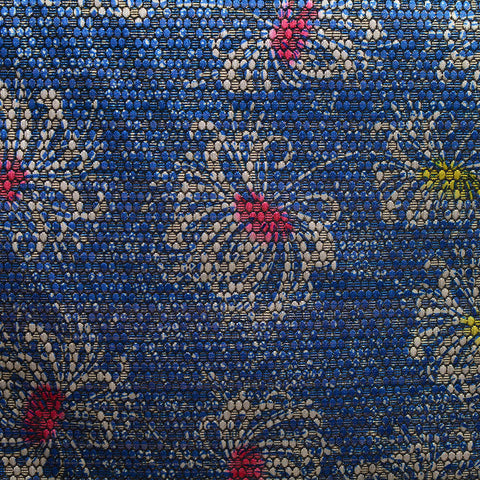 Pink Floral Jacquard, Poly-Cotton, 170 gsm