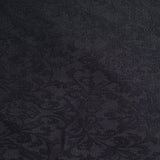 Black Tone-on-Tone Floral Jacquard, Cotton